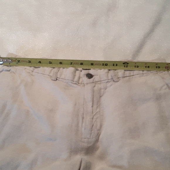 Old Navy Mens Casual Flat Front Lightweight Light Beige Linen Shorts Size 32 - Picture 6 of 10